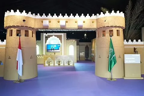 تراث نجد عبر بوابة اتصالية في معرض "جسور" بجاكرتا